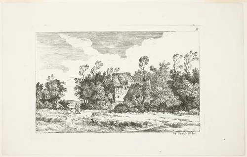 Landscape, from Deuxieme Cahier de Paysage by Nicolas Pérignon, print, 1772