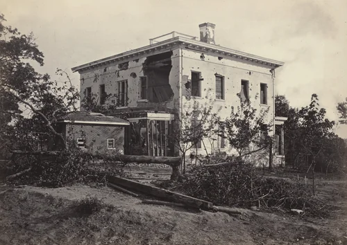 The Potter House, Atlanta from the album Photographic Views of Sherman's Campaign by George N. Barnard, photograph, 1864