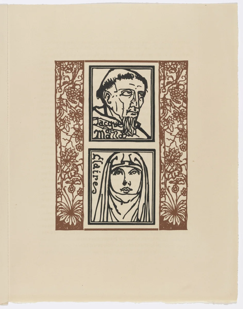 Plate (page 103) from Les Petites Fleurs de St. François (The Little Flowers of St. Francis) by Émile Bernard, illustrated book, 1928