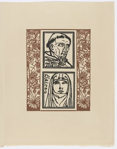 Plate (page 103) from Les Petites Fleurs de St. François (The Little Flowers of St. Francis) by Émile Bernard, illustrated book, 1928