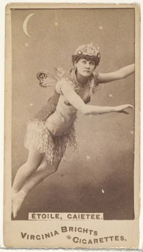 Étoile, Gaietee, from the Actors and Actresses series (N45, Type 1) for Virginia Brights Cigarettes by Allen & Ginter, photograph, 1885-1891