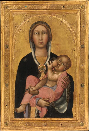 Madonna and Child by Paolo di Giovanni Fei, painting, 1370-1379