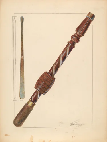 Hand Tool by Thomas Holloway, index of american design, 1935-1942