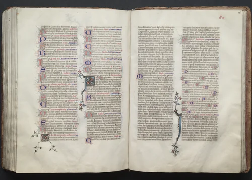 The Gotha Missal: Fol. 136r, Text by Master of the Boqueteaux, book, 1370-1380