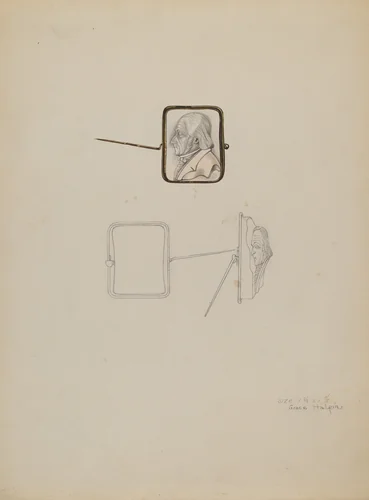 Cameo Brooch by Grace Halpin, index of american design, 1936