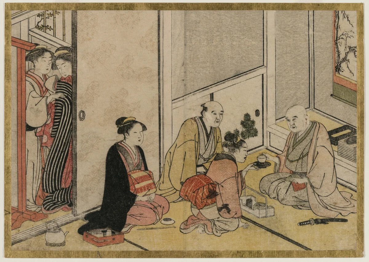 Interior Scene by Katsukawa Shunshô (勝川春章), print, 1746-1792