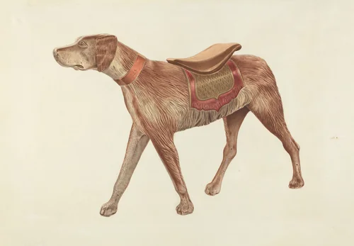 Carousel Dog by Michael Riccitelli, index of american design, 1938