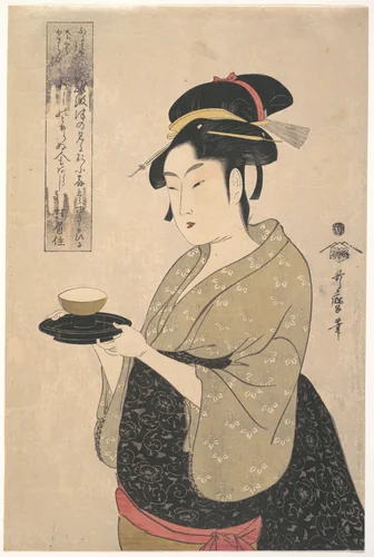 Okita of the Naniwa-ya Tea-house by Kitagawa Utamaro (喜多川歌麿), print, 1790-1799