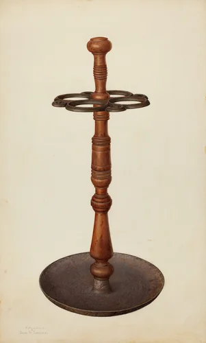 Umbrella Stand by Earnest Busenbark; John H. Tercuzzi, index of american design, 1940
