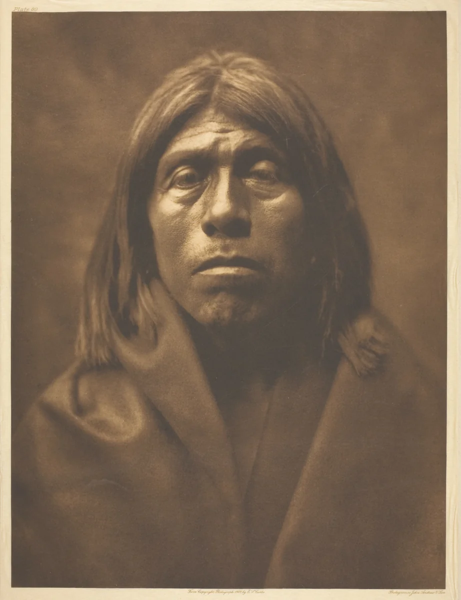 Quniáika - Mohave by Edward Curtis, print, 1903