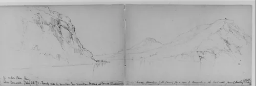 Under Storm King, Cornwall, 1871 (from Sketchbook) by Daniel Huntington, artwork, 1870