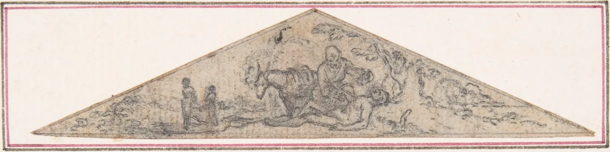 Design for Box-Front by Hubert François Gravelot, drawing, 1710-1773