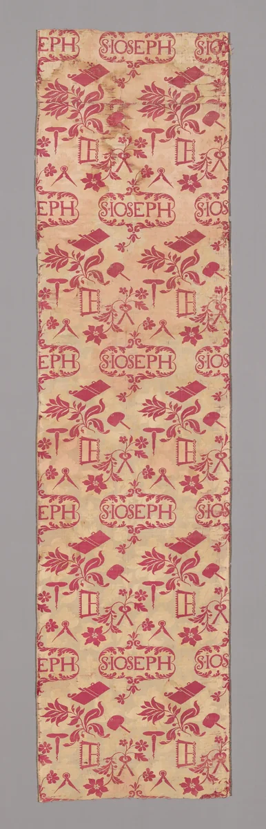 Panel by England or France, textile, 1715-1725