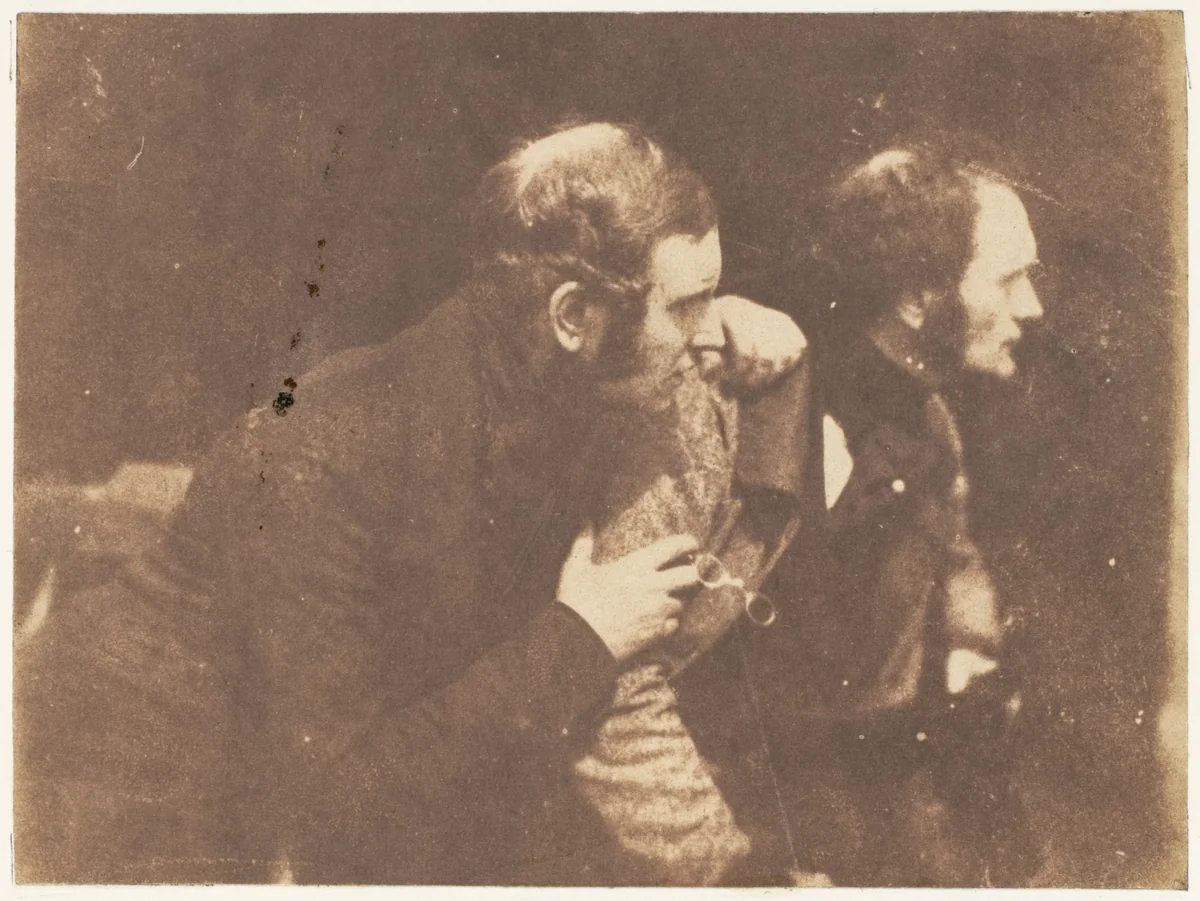 Thomas Duncan and His Brother by Hill and Adamson, photograph, 1843-1847