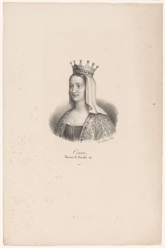 Portret van Hedwig van Wessex by anonymous, print, 1818-1842