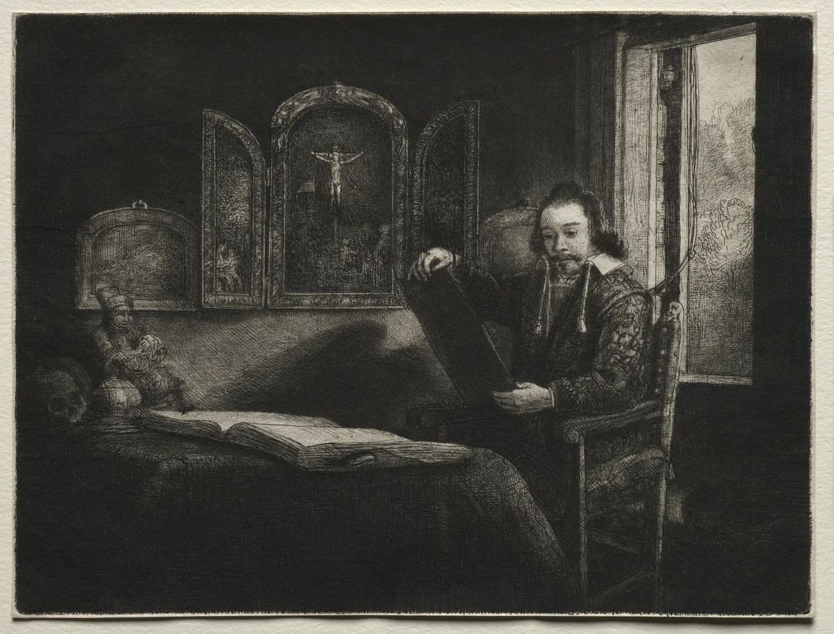 Abraham Francen, Apothecary by Rembrandt van Rijn, print, 1652-1662