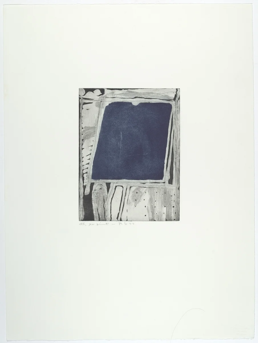 Center Square by Richard Diebenkorn, print, 1985