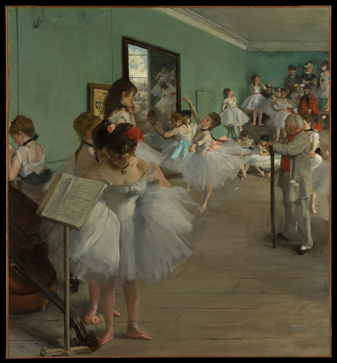 The Dance Class by Edgar Degas, painting, 1874