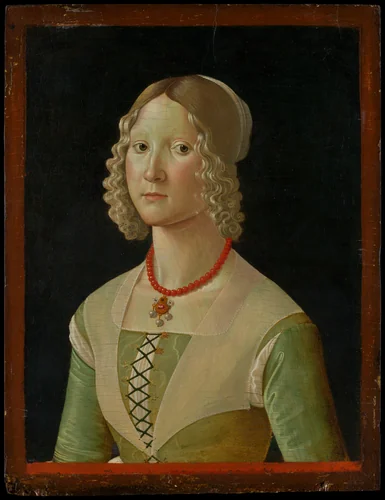 Selvaggia Sassetti (born 1470) by Davide Ghirlandaio, painting, 1487-1488