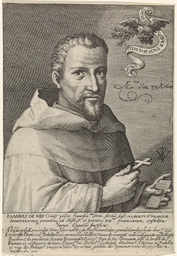 Portret van Jan Neyen by Crispijn van de Passe, print, 1607
