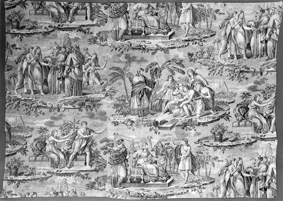 The Story of Joseph (Furnishing Fabric) by François Pieters, textile, 1820-1830