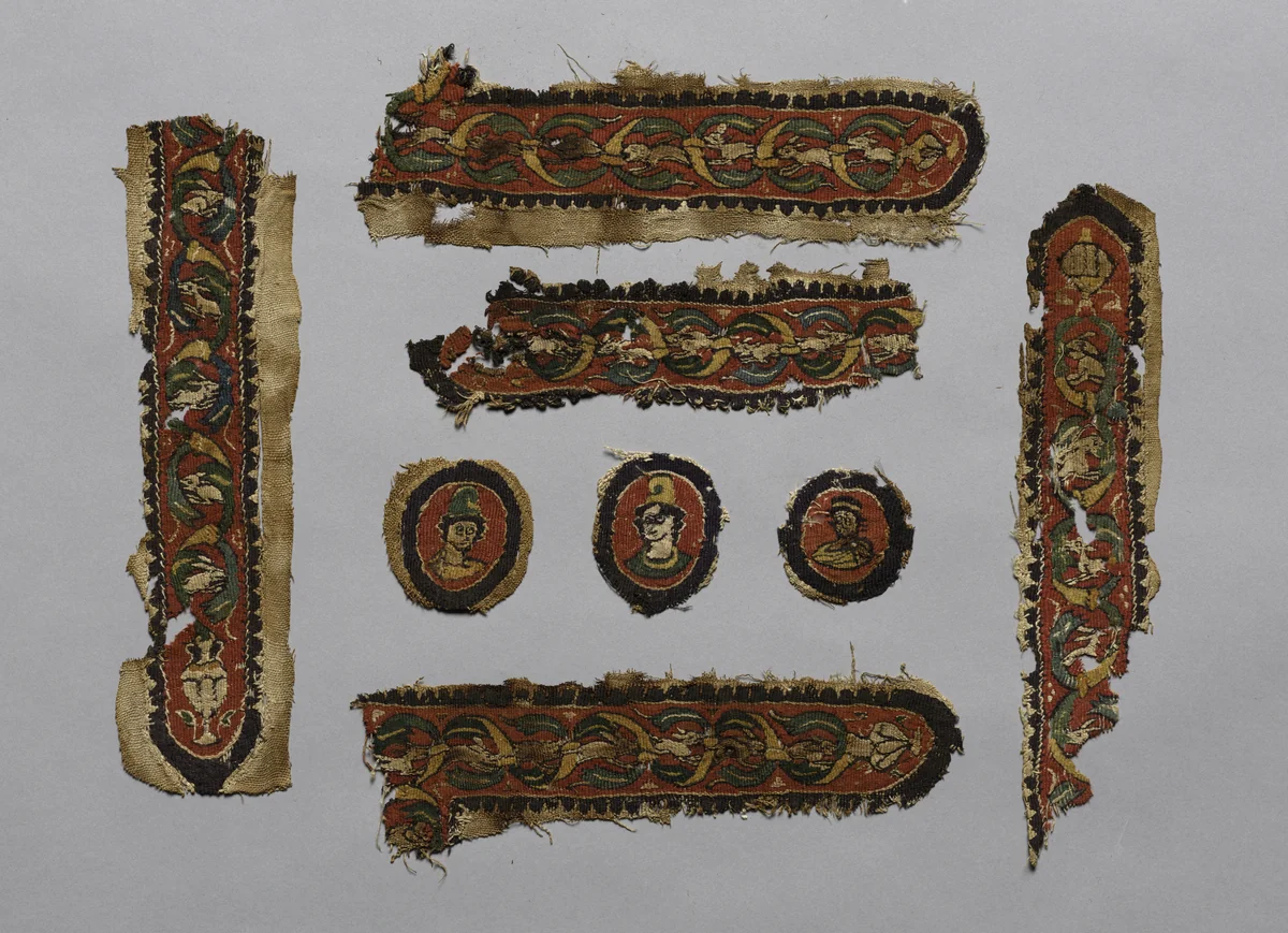 Fragments from a Tunic by Unknown, textile, 500-1599