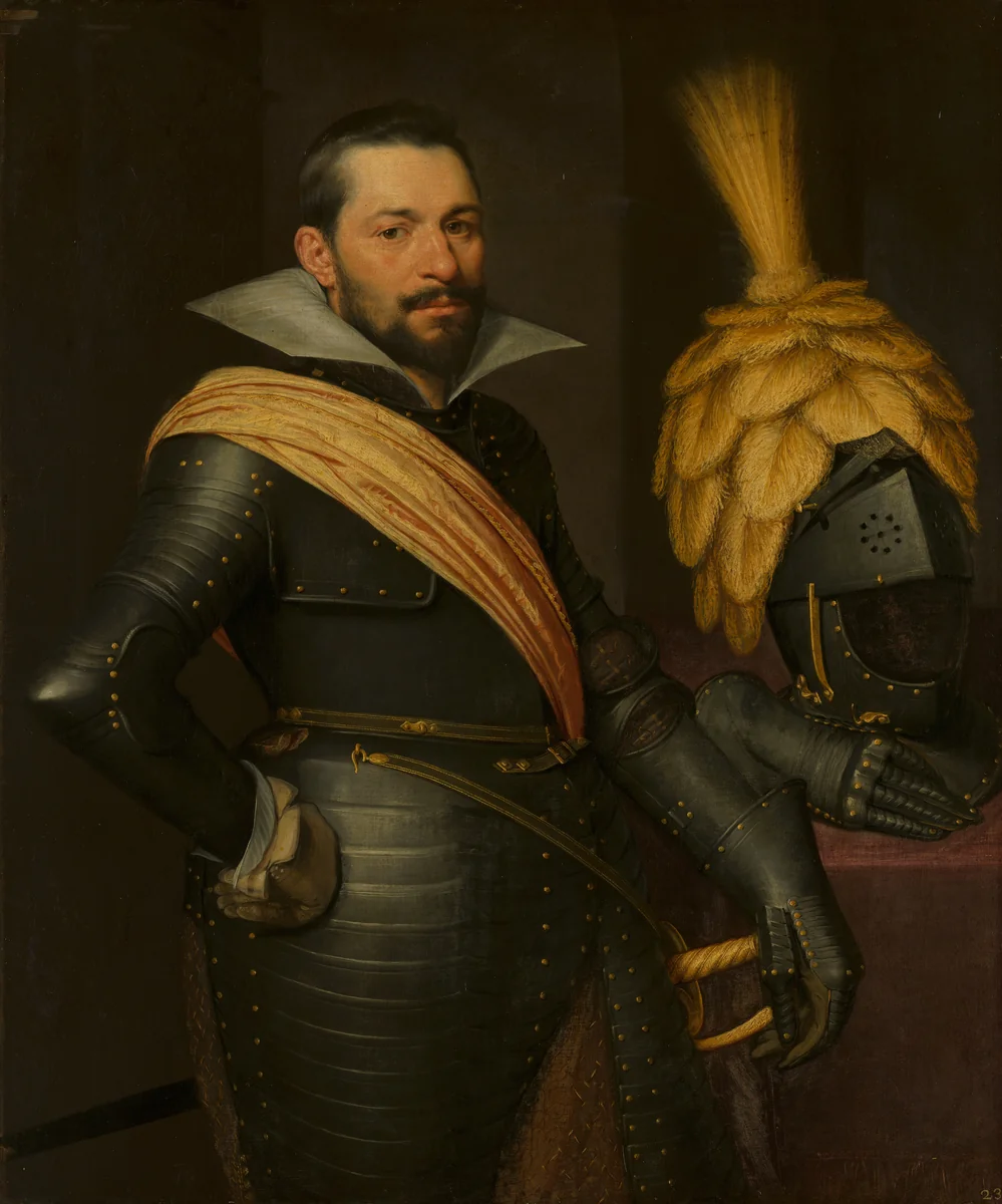 Portrait of an Officer, possibly Gaspard de Coligny (1584-1646) by Jan Anthonisz. van Ravesteyn, painting, 1611