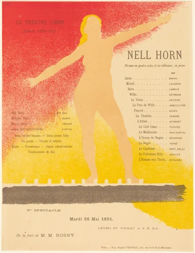 Nell Horn by Alexandre Charpentier, print, 1891