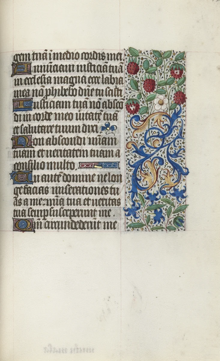 Book of Hours (Use of Rouen): fol. 126r by Master of the Geneva Latini, book, 1465-1475
