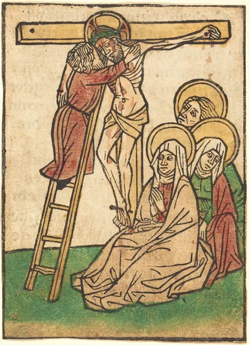 The Descent from the Cross by Ludwig of Ulm, print, 1390-1510