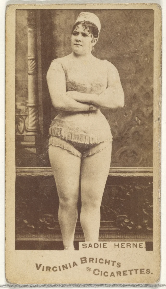 Sadie Herne, from the Actors and Actresses series (N45, Type 1) for Virginia Brights Cigarettes by Allen & Ginter, photograph, 1885-1891