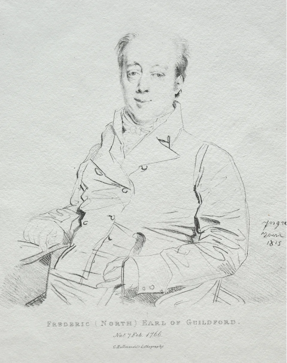 Frederic 5th Earl of Guilford by Jean-Auguste-Dominique Ingres, print, 1815