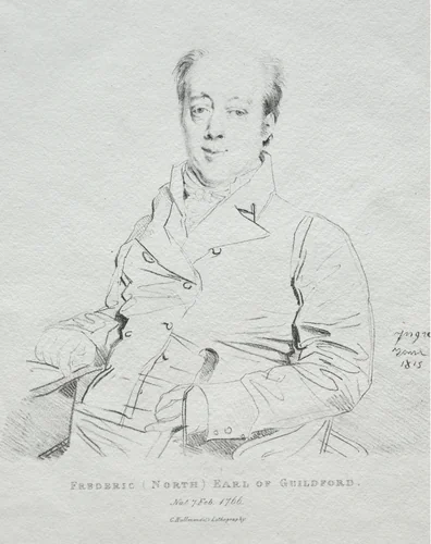 Frederic 5th Earl of Guilford by Jean-Auguste-Dominique Ingres, print, 1815