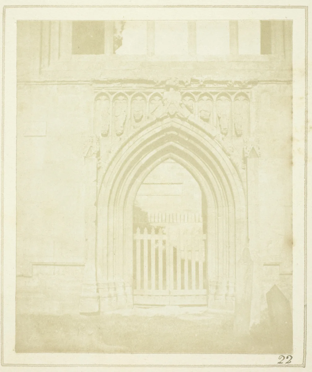 Melrose Abbey by William Henry Fox Talbot, photograph, 1844