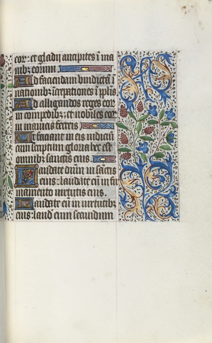 Book of Hours (Use of Rouen): fol. 46r by Master of the Geneva Latini, book, 1465-1475