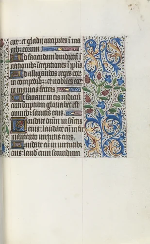 Book of Hours (Use of Rouen): fol. 46r by Master of the Geneva Latini, book, 1465-1475