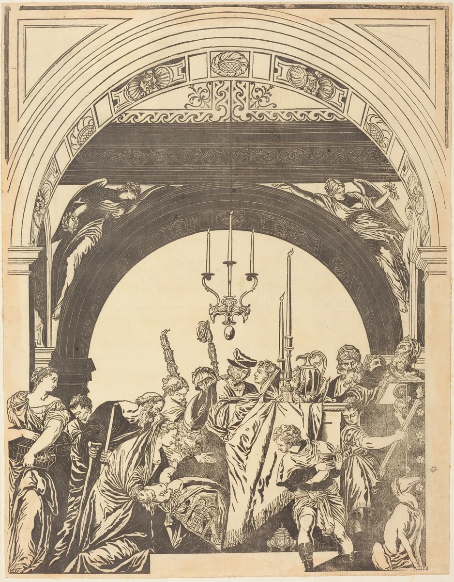 The Presentation in the Temple (The Circumcision) by John Baptist Jackson, print, 1739