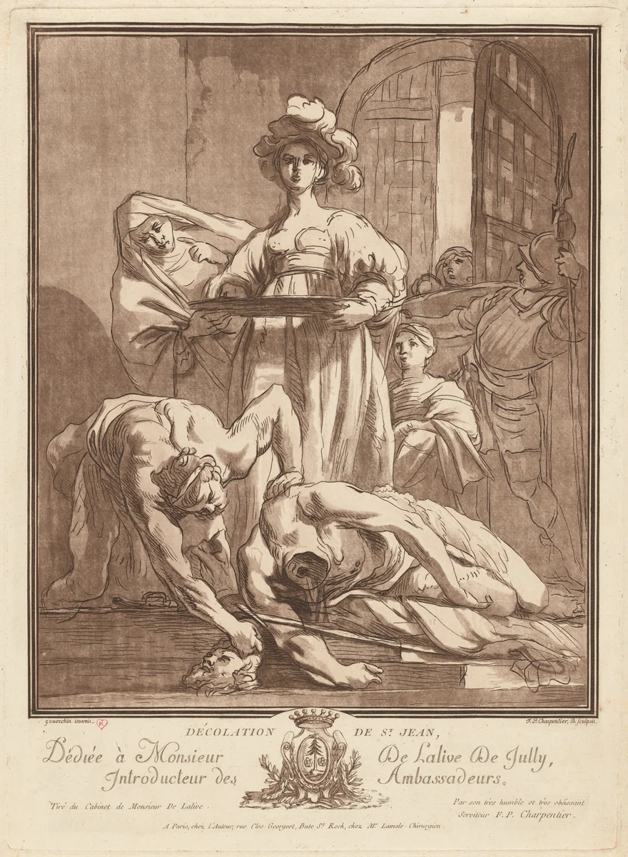 Décolation de St. Jean (Beheading of Saint John the Baptist) by François-Philippe Charpentier
Nikolaus Knüpfer
Guercino, print, 1762