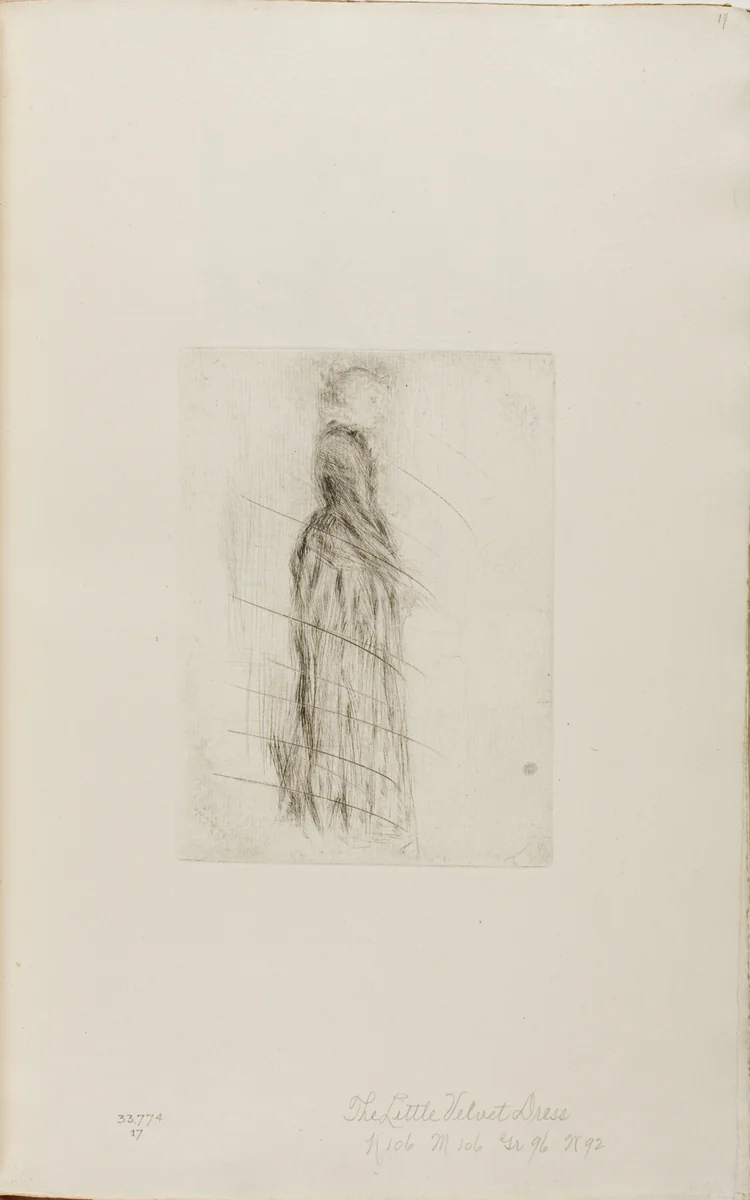The Little Velvet Dress by James McNeill Whistler, print, 1873