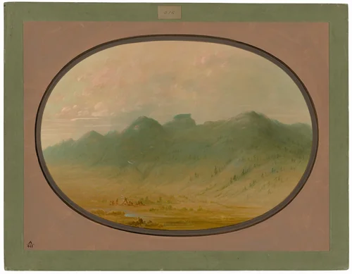 View of the Crystal Mountains, Brazil by George Catlin, painting, 1854-1869