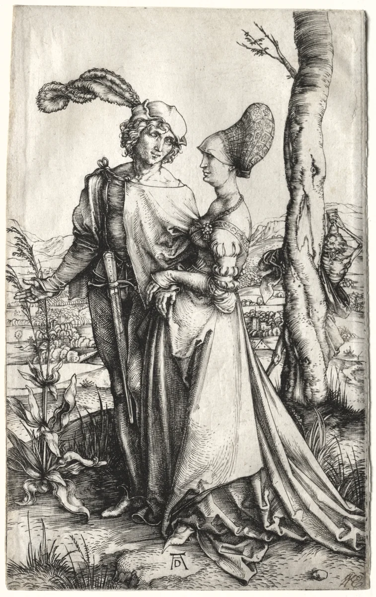 The Promenade by Albrecht Dürer, print, 1492-1502