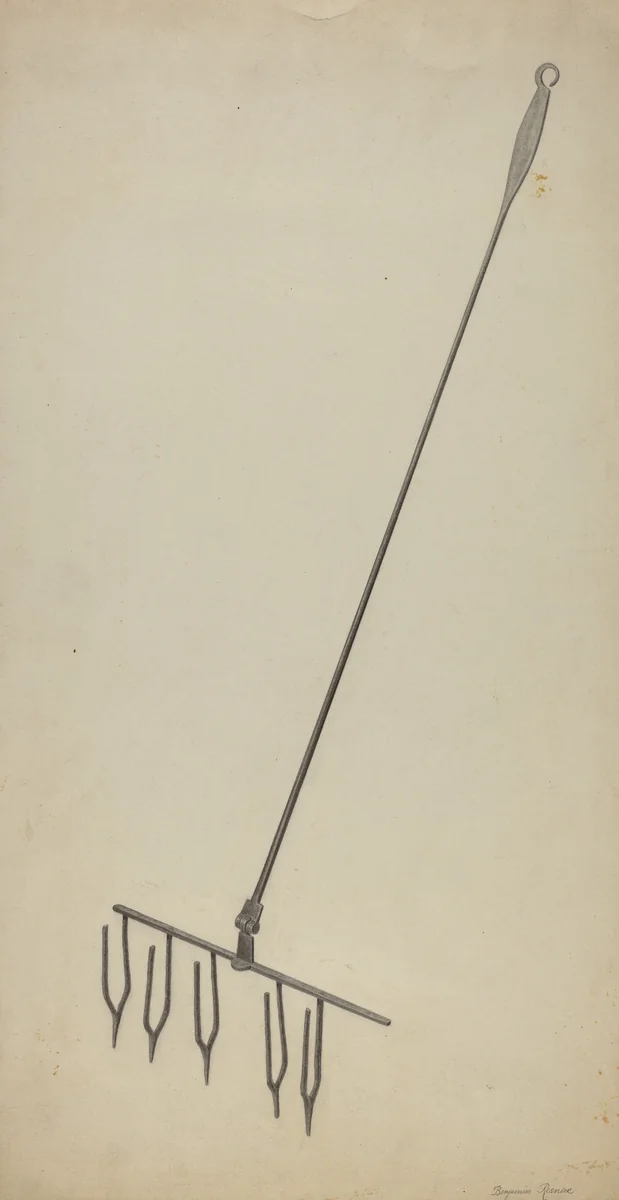 Wrought Iron Toaster by Benjamin Resnick, index of american design, 1935-1942