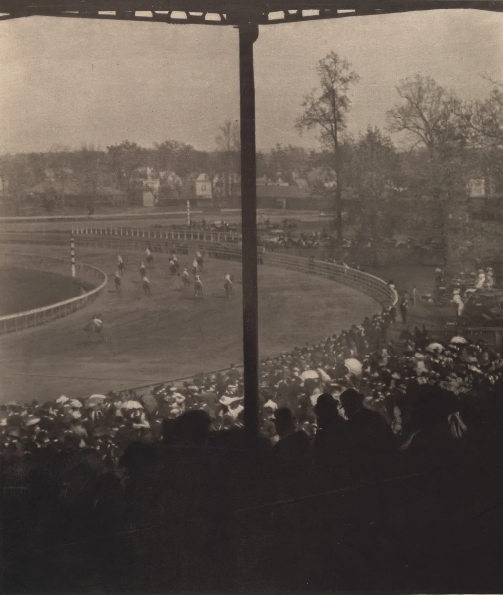 Going to the Post, Morris Park by Alfred Stieglitz, photograph, 1904