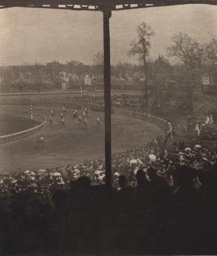 Going to the Post, Morris Park by Alfred Stieglitz, photograph, 1904