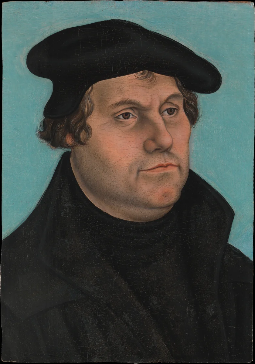 Martin Luther (1483–1546) by Lucas Cranach, painting, 1532