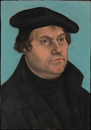 Martin Luther (1483–1546) by Lucas Cranach, painting, 1532