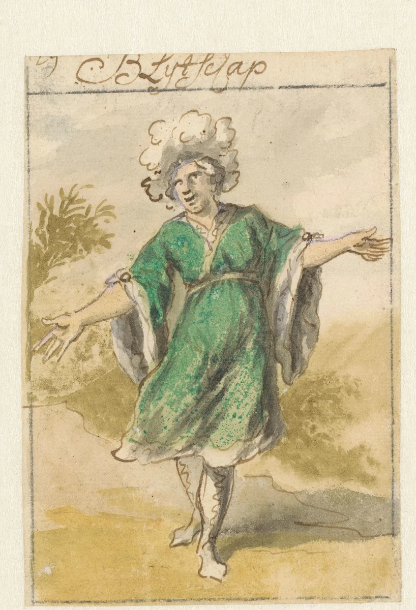 Blijdschap by Pieter van den Berge, drawing, 1675-1737