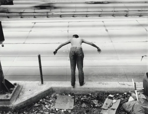 Hollywood Freeway #1 by Jim Goldberg, photograph, 1989