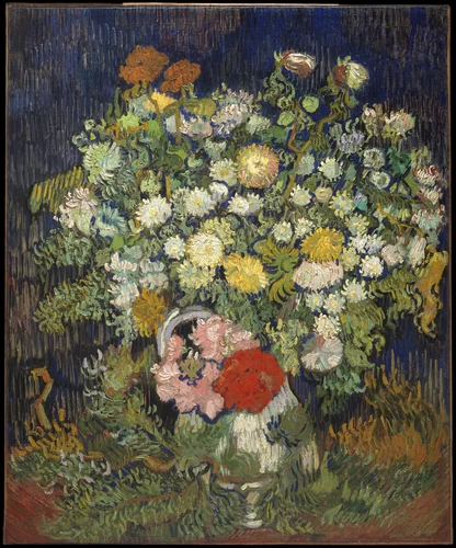 Bouquet of Flowers in a Vase by Vincent van Gogh, painting, 1890