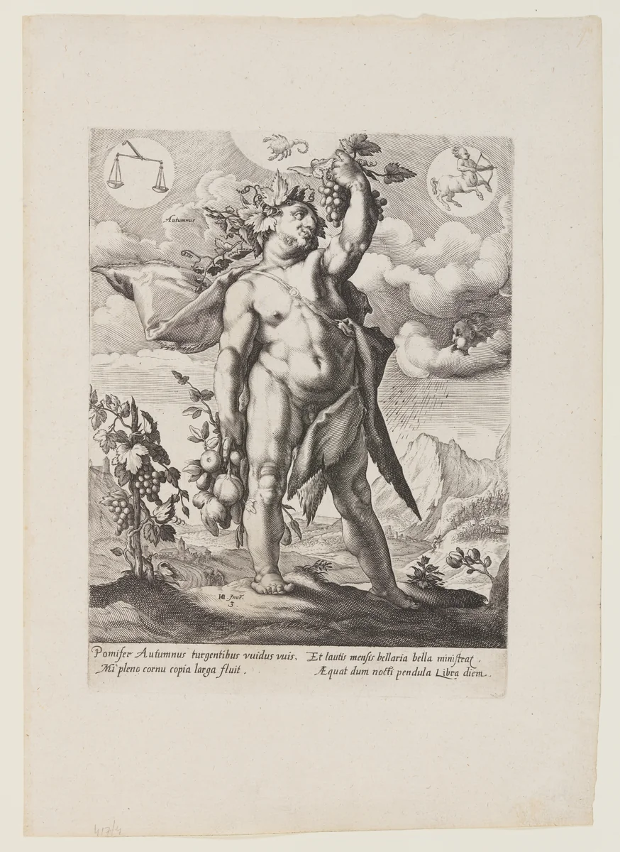 Autumn, from The Four Seasons by Matthäus Greuter, print, 1589-1600